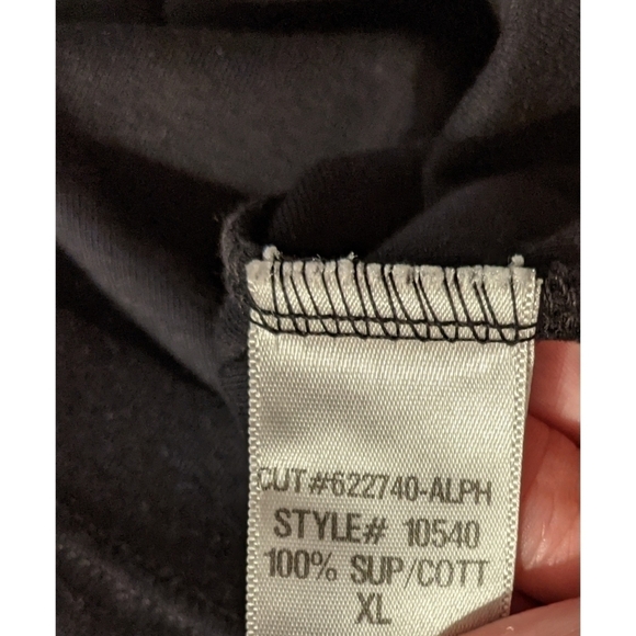 XCVI Black Beaded Lattice Neck Top Size XL - Picture 6 of 6